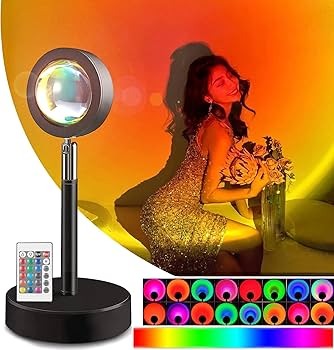 RGB 16 Color USB Sunset Projection Lamp