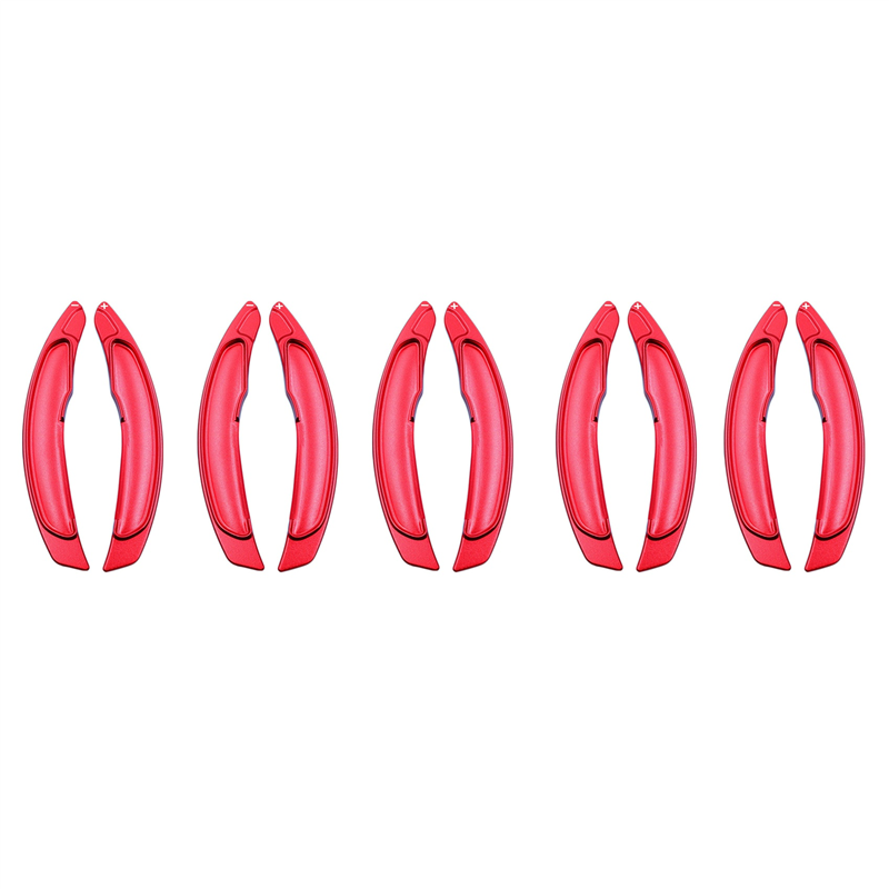 10x Red Aluminum Alloy Steering Wheel Paddle Shifter Extension for X 2008-2016