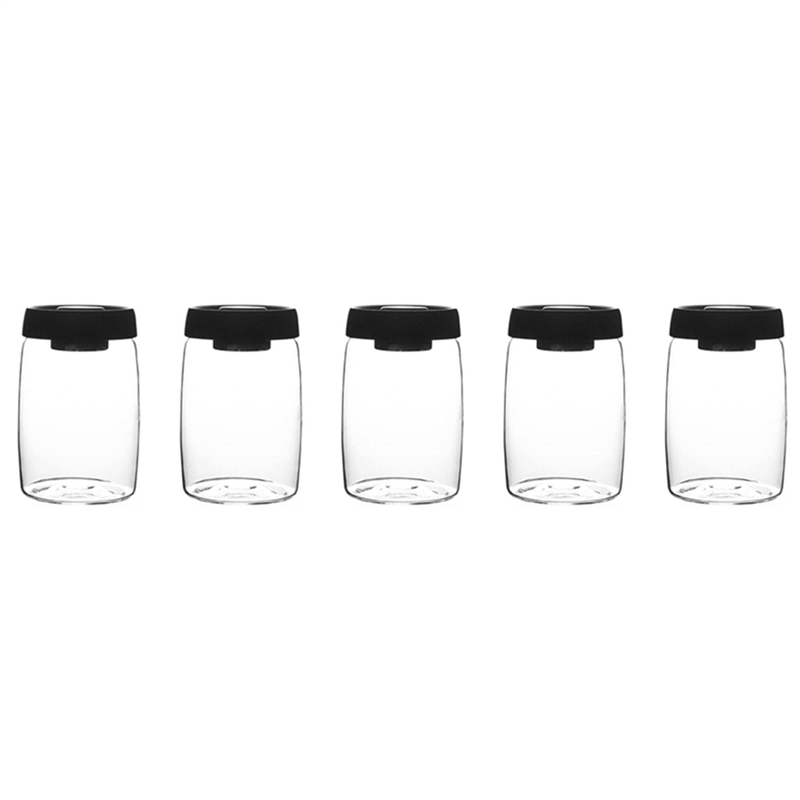 5X Coffee Bean Storage Container Glass Vacuum Jar Sealed Kitchen Storage Snack Tea Milk Powder Container Storage L