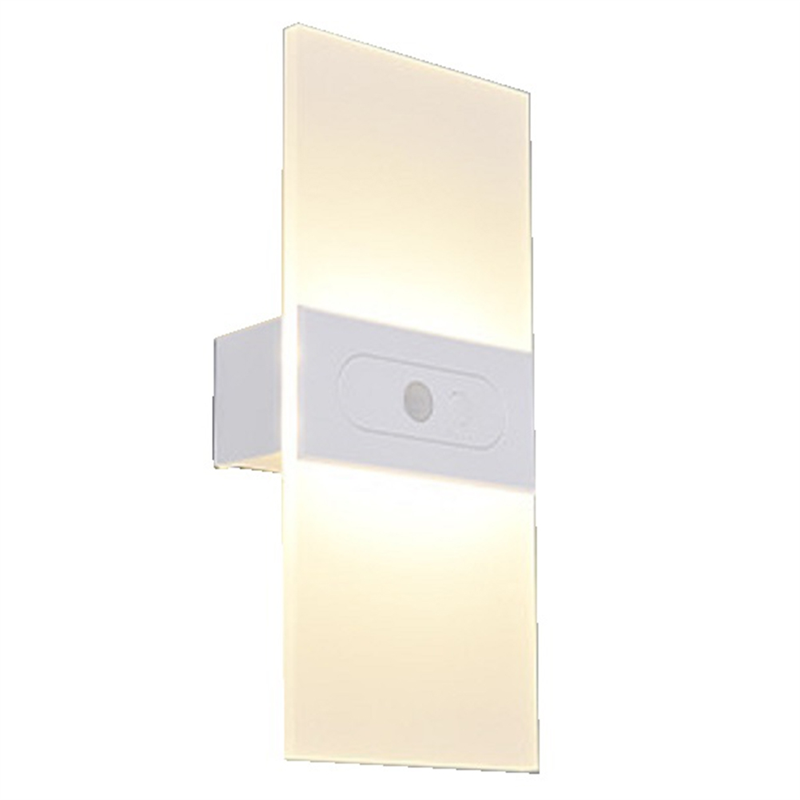 Rechargeable Wall Lamp Drill-Free Bedside Lamp Night Light Without Wiring Master Bedroom Wall Lamp Lighting Lamp A