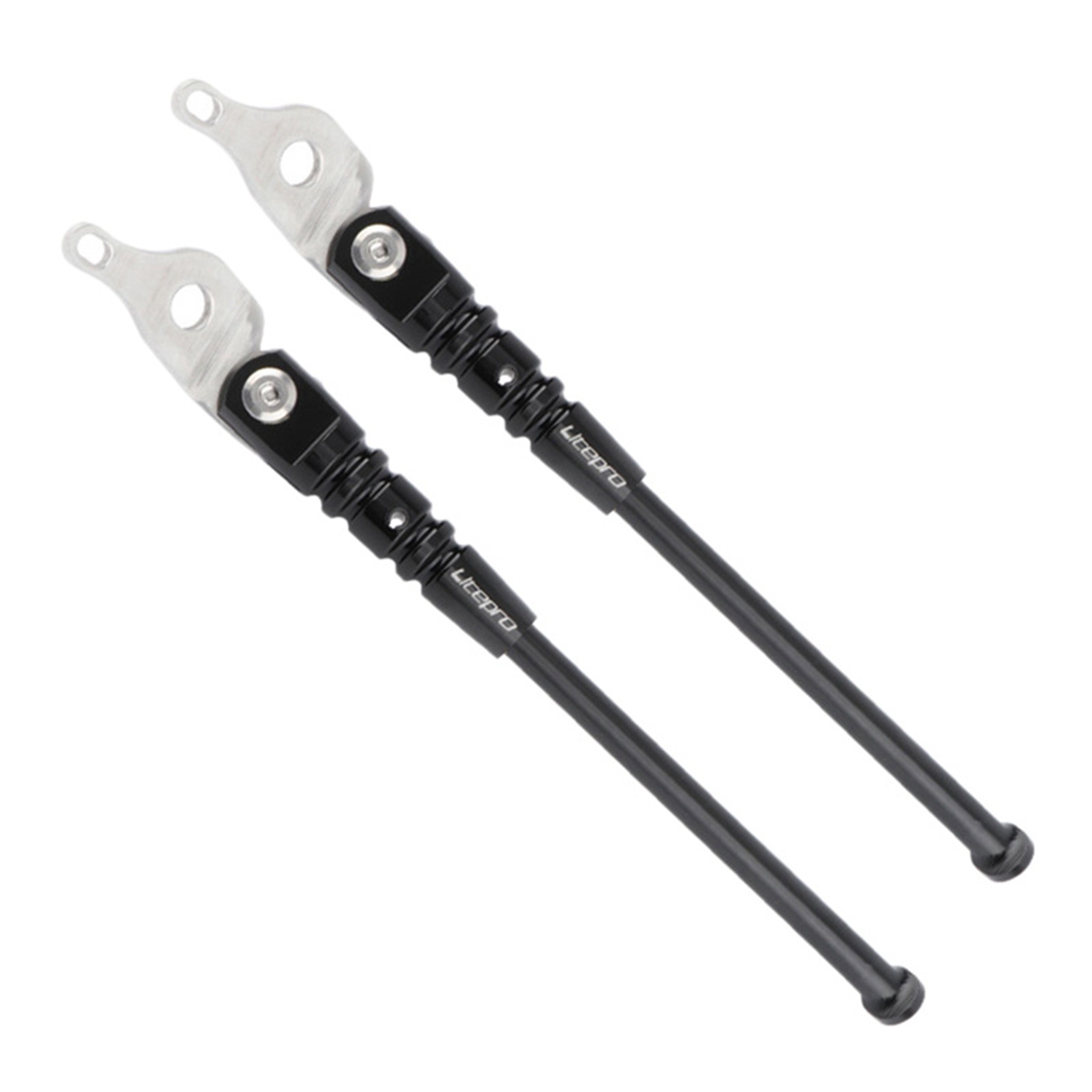 NAMUNY 2x Bicycle Kick Stand Road Bike Kickstand Mountain Bike Bicycle Cycle Rack for Black&Silver
