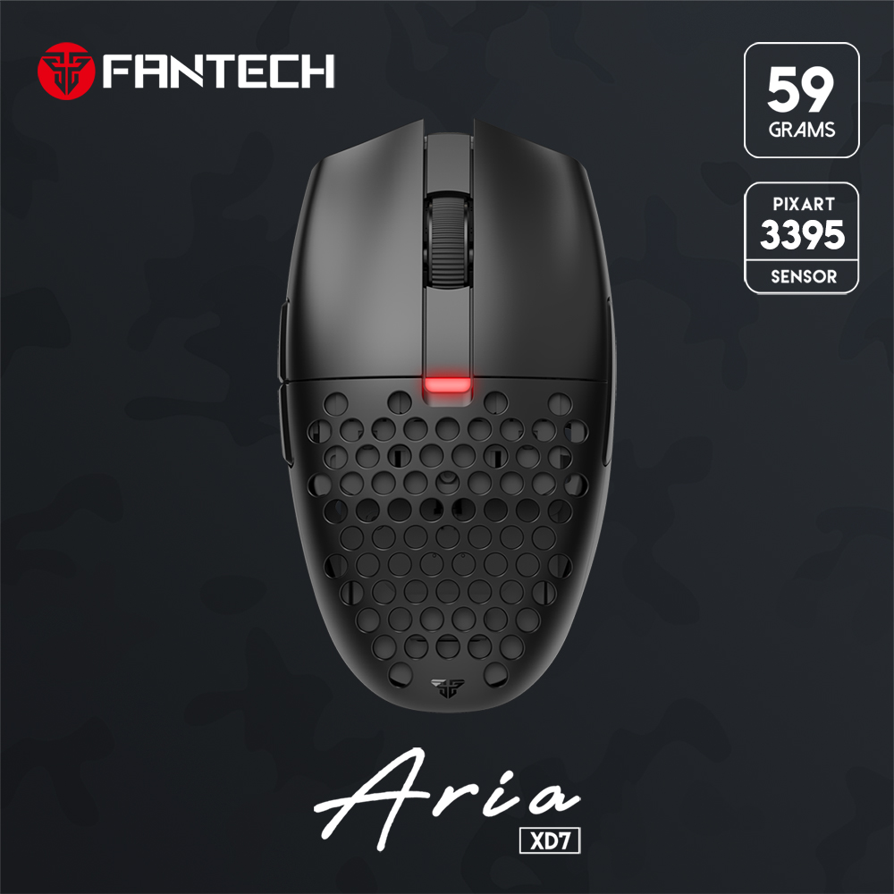 Fantech Aria XD7 Super Lightweight Gaming Mouse-Black