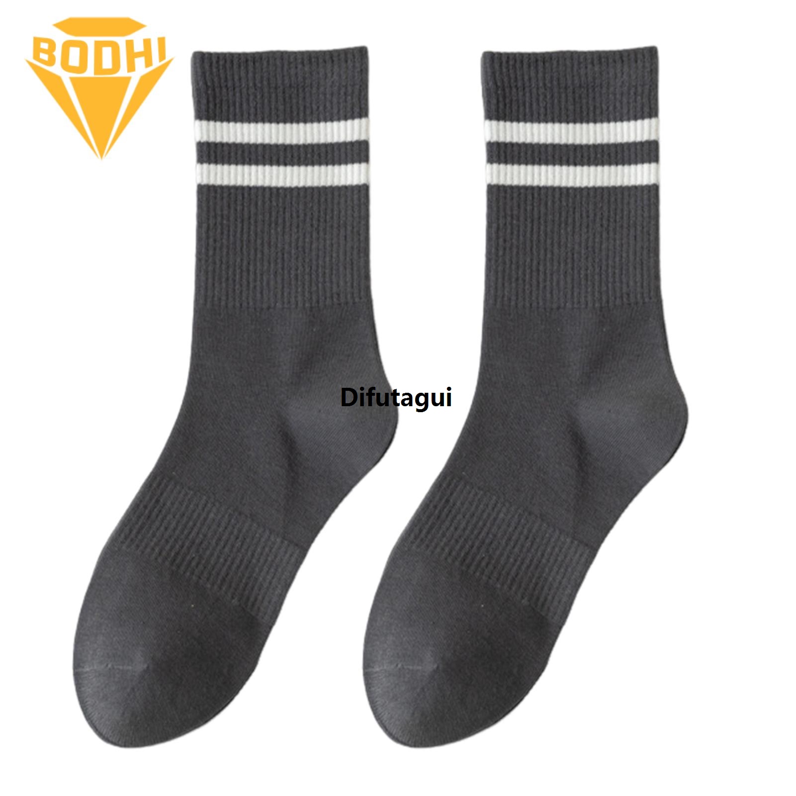 Difutagui New Favorite Buyer Positive Fit Sweat Wick Non Slip Sports Socks Striped Socks Luxury Sports Fitness Women's Breathable Soft Cotton Socks Lifestyle Fashion Socks