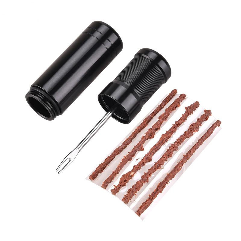 Mini Bicycle Tubeless Tire Repair Tool EDC Urgent Glue Patch Sealant Rubber Stripes Tyre Drill MTB Road Bicycle Accessories CF8