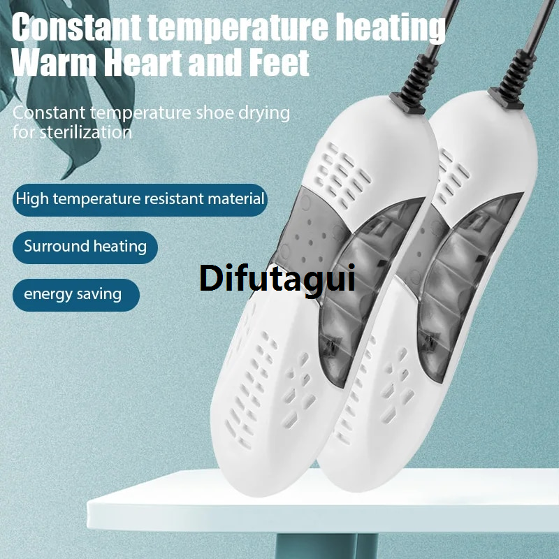 Difutagui New specials Boots Electric Shoes Dryer Deodorizer with Heat Dehumidifier Bargain price Device Foot Warmer Heater Eliminate Odor UV Shoe Drying Household
