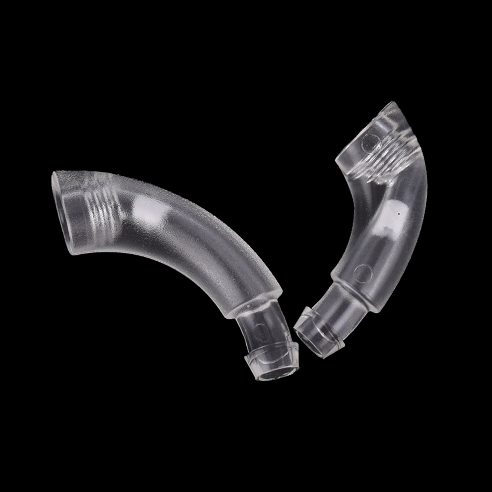 【New arrival】1PCS 15/17mm Transparent Elbow Tubing Connector Earmold Hook Aid Earmould PVC Material Ear Model Hook-I For Hearing