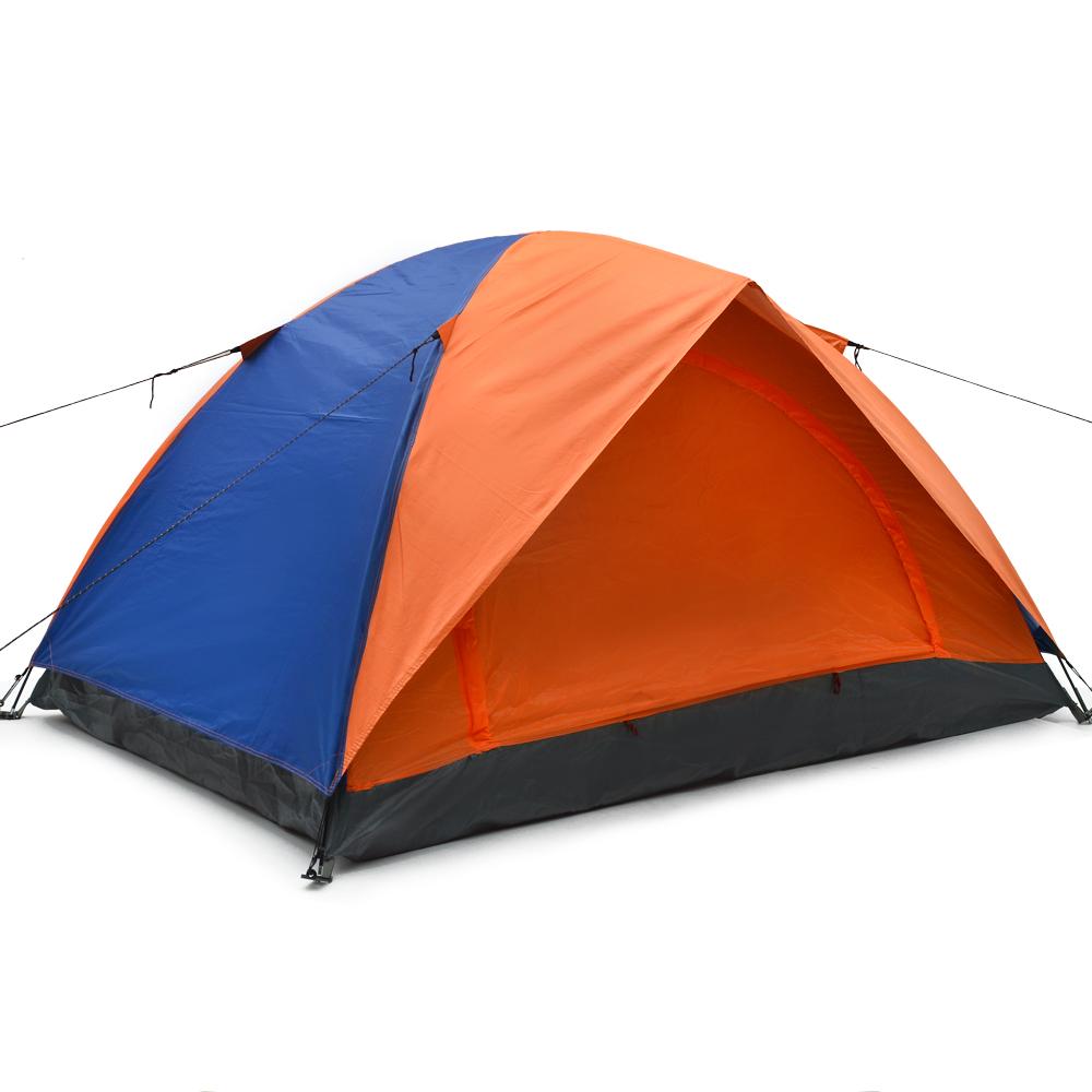 Multicolor Double Layer Travelling Tent For 3 Persons