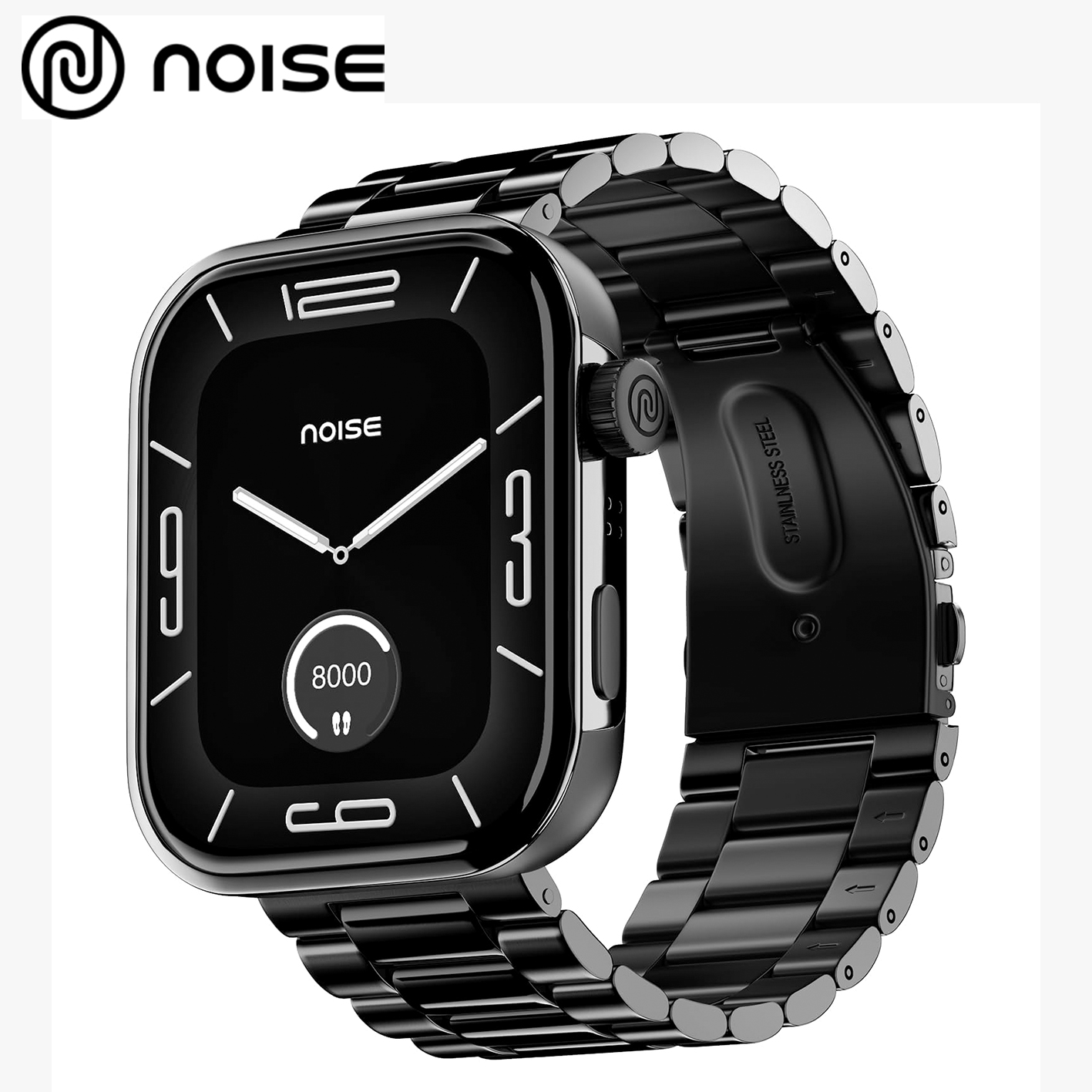 Noise Pro 5 Smart Watch with 1.85" AMOLED Display, BT Calling, New DIY Watch Faces, Ultra Personalization with Smart Dock, Productivity Suite, 100 Sports Modes and More - (Elite Black)