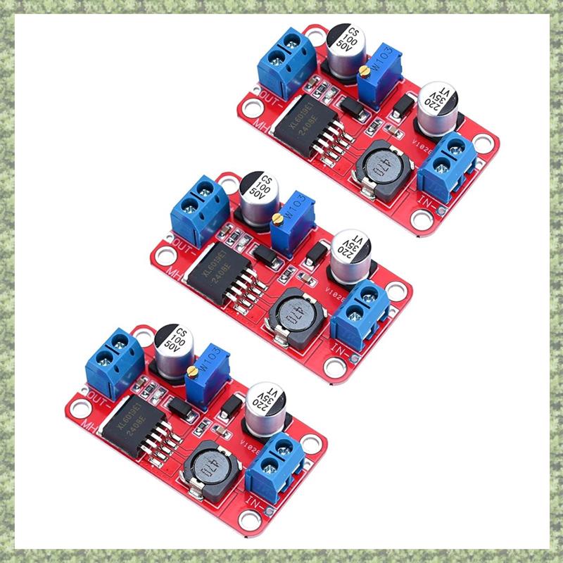 3-Pack XL6019 DC-DC Adjustable Boost Power Module Boost 5V 6V 12V 24V 3-35V to5-40V 5A High Power Current DC toDC