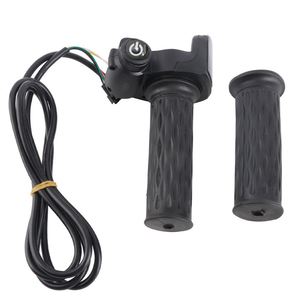 1 Pair Universal Rubber Electric Bike Throttle LCD Display 48V Twist Throttle Grip Scooter Throttle Grip Electric Bicke