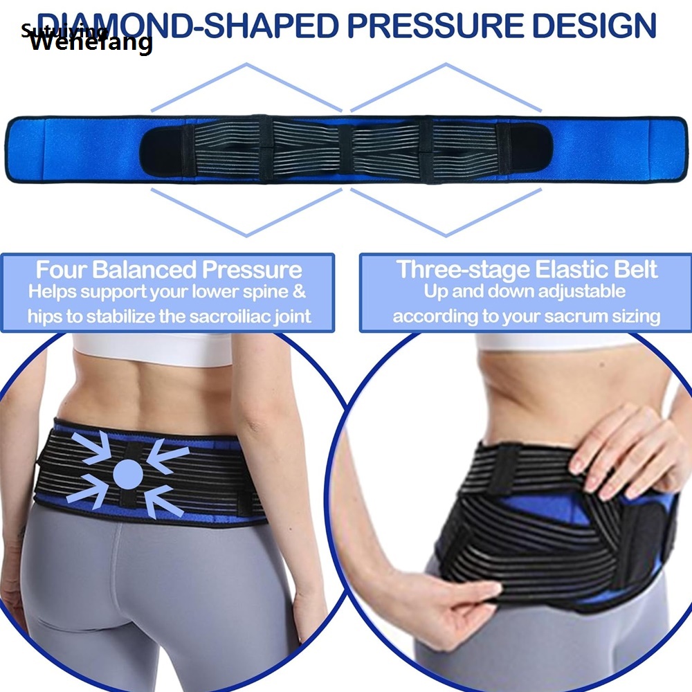 Wenefang Sutuiying 1Pcs Sacroiliac SI Joint Hip Belt for Women Men,Pelvic with Anti-Slip Portable Hot Selling Adjustable Lower Back Support for Sciatica Pain Relief Leg