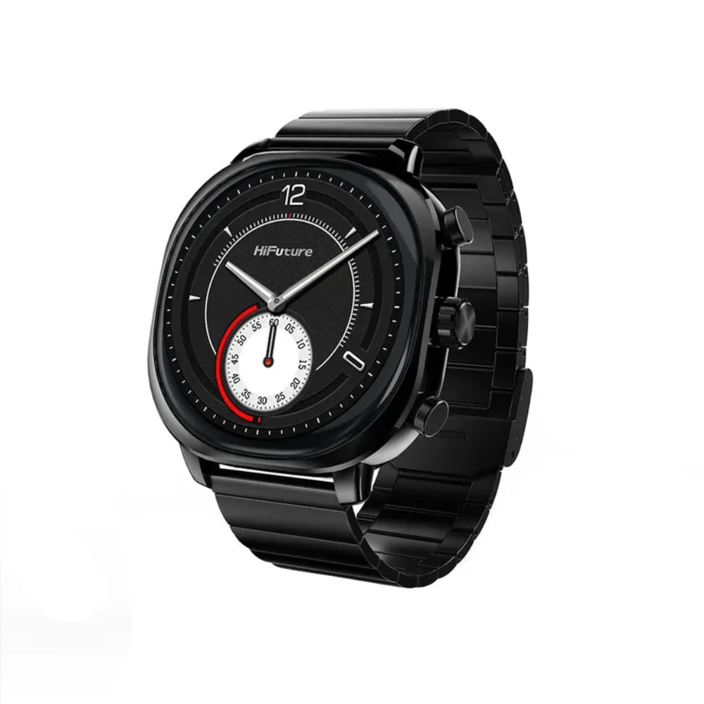 HiFuture AIX Smartwatch | 1.43 Inch Amoled Display | 1 ATM Water Resistant | 10 Days Battery Life | AI Enhanced Health Monitoring By PMH