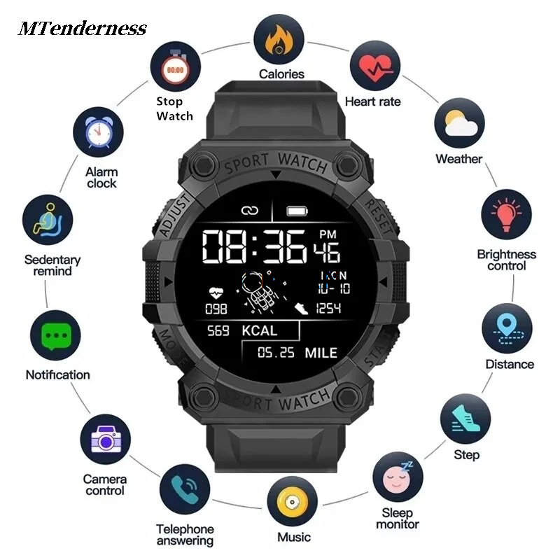 DISICHEN MTenderness Bracelet fitness watch smart color screen clock heart rate women's New smart Y56 watch men's health monitoring sports multi-function Portable