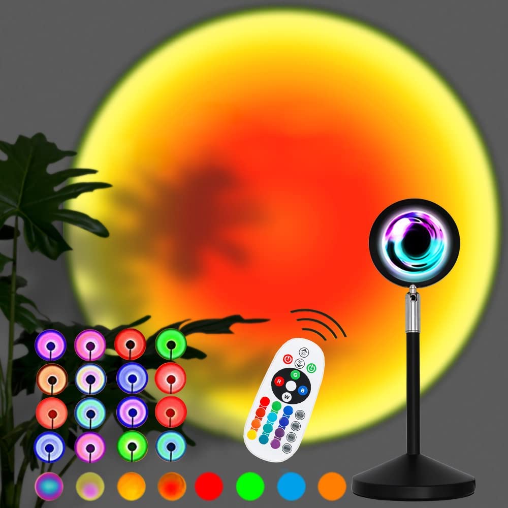 RGB Sunset Projection Lamp With Remote Control