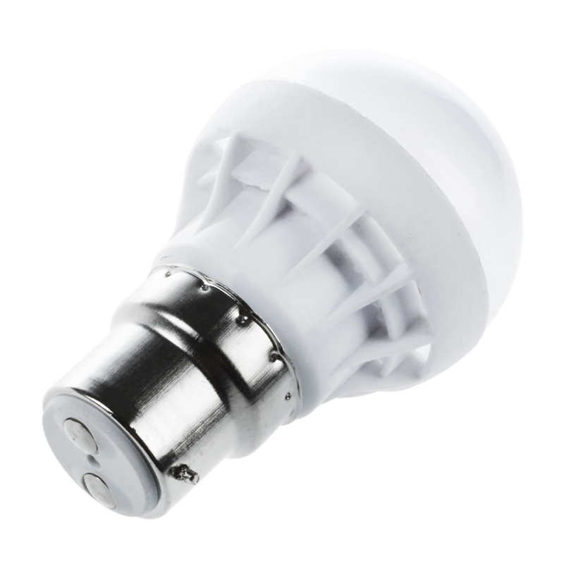 4X B22 Energy Save LED Bulb Light Lamp 220V 3W Cool White New Imitate Ceramic)