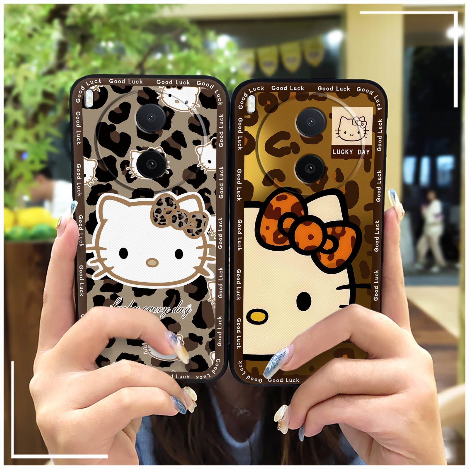 Lanyard TPU Phone Case For Xiaomi15T Full wrap Shockproof Graffiti Durable protective Dirt-resistant Anti-dust Cute