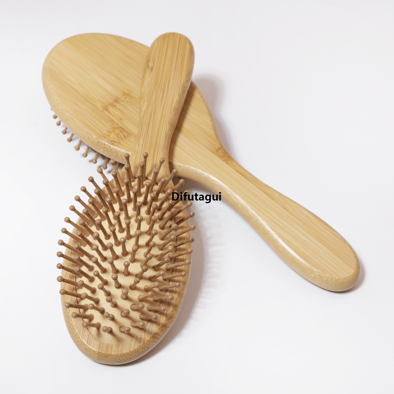 Difutagui And hair in the application of the hairbrush massage tangle no piece Fashion 2/1, style wooden paddle hairbrush, natural, curly hair straight