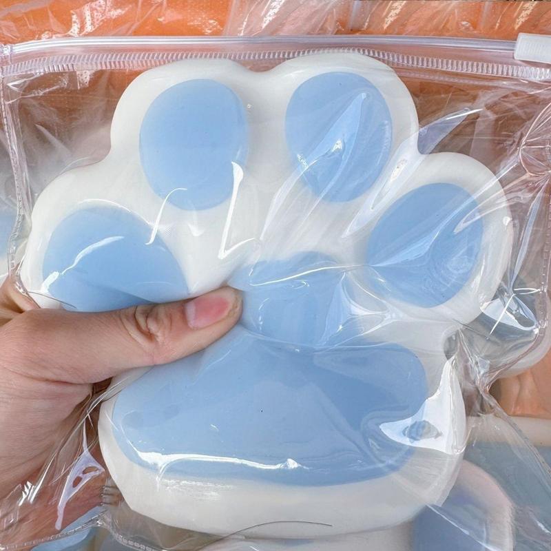 Vylon New Large Sticky Cat Paw Squeeze Toys Cute Cat Foot Slow Rebound Soft Jelly Pinch AntiStress Release Gift DecompressionToys