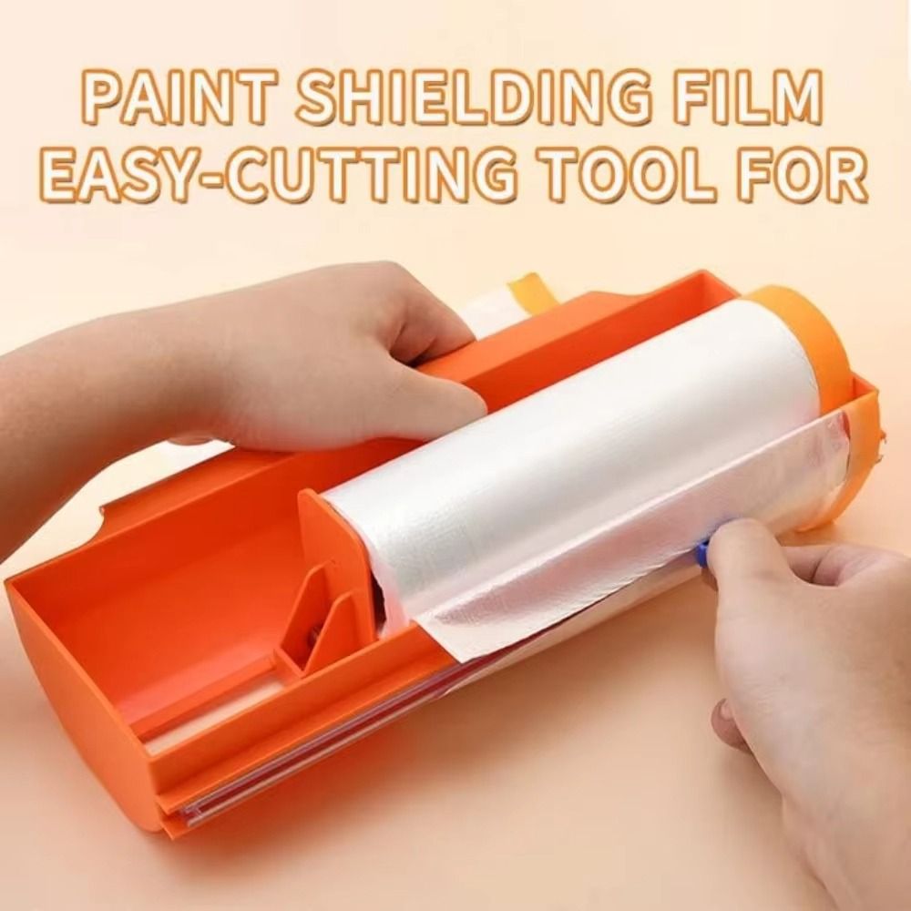 High Quality Upgraded Masking Film Cutter ABS Easy To Use Roller Cutter Durable Renovation Tools Masking Film Cutting Tool