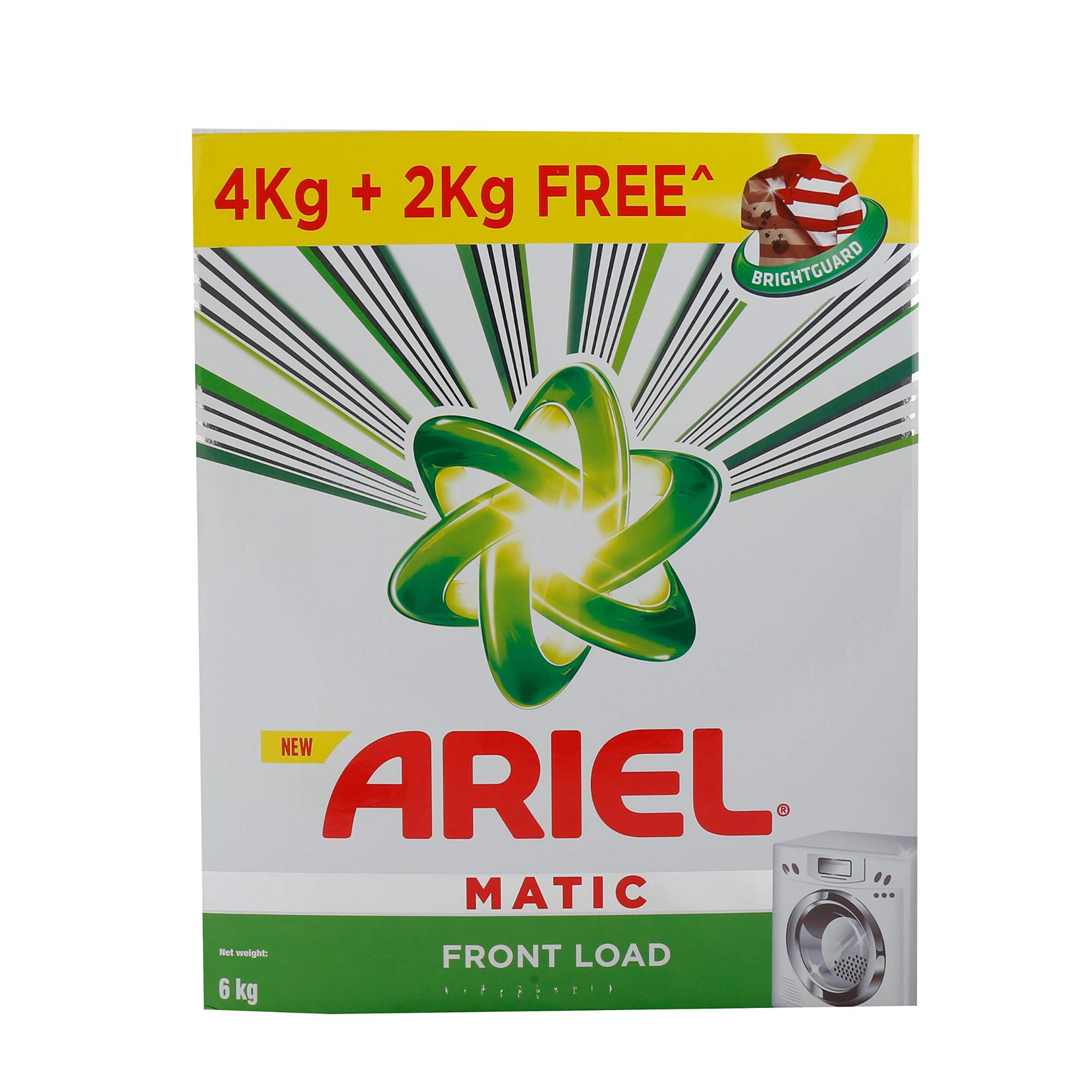 Ariel Matic Detergent Powder Front Load - For Washing Machines, 6 kg (Get 4 kg+2 kg Free)