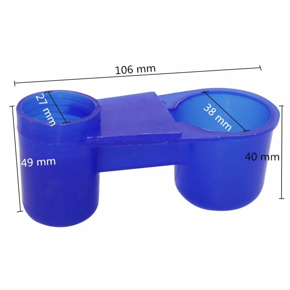 Automatic Bird Drinker Cups 1pc/6pcs/12pcs Pigeon Water Bottle Feeder for Cage(Blue)