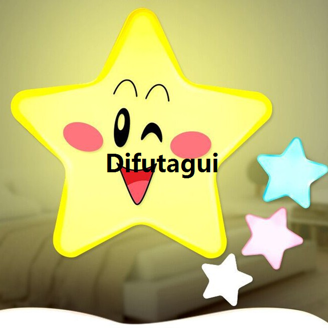 Difutagui Control Light Children's Baby Plug European and American Toilet Night Light LED Starry Sky Sales promotion Cute] New Product [Hot Release Mini Children's Bedroom Bedside Light Sleep Sensor Novelty
