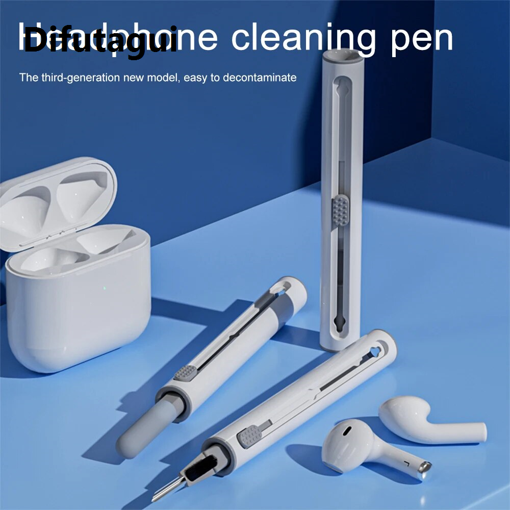 Difutagui multi cleaning pen Multifunctional Cleaning Brush Pen for AirPods Pro 3 2 1 Cleaner Kit SIM Card Holder Removal Needle Wireless Earbuds CleanersTool Sets