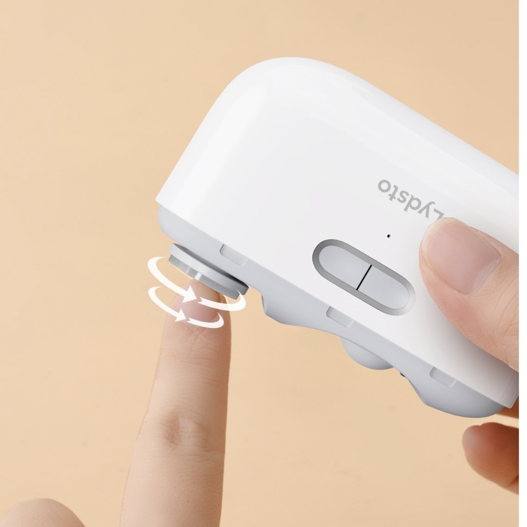Wenefang Fashion Lydsto 2 IN 1 Electric Nail Clipper Cutter With LED Light Automatic Nail Grinder Trimmer For Baby Mini Manicure Tools Nail Care