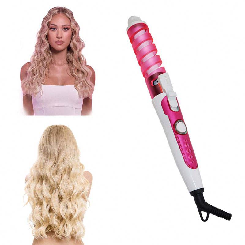 New style Stick Wave Curling Iron Women's Portable Curling Spiral Curling Iron Hair Wand is simple to make Automatic rotation of curls