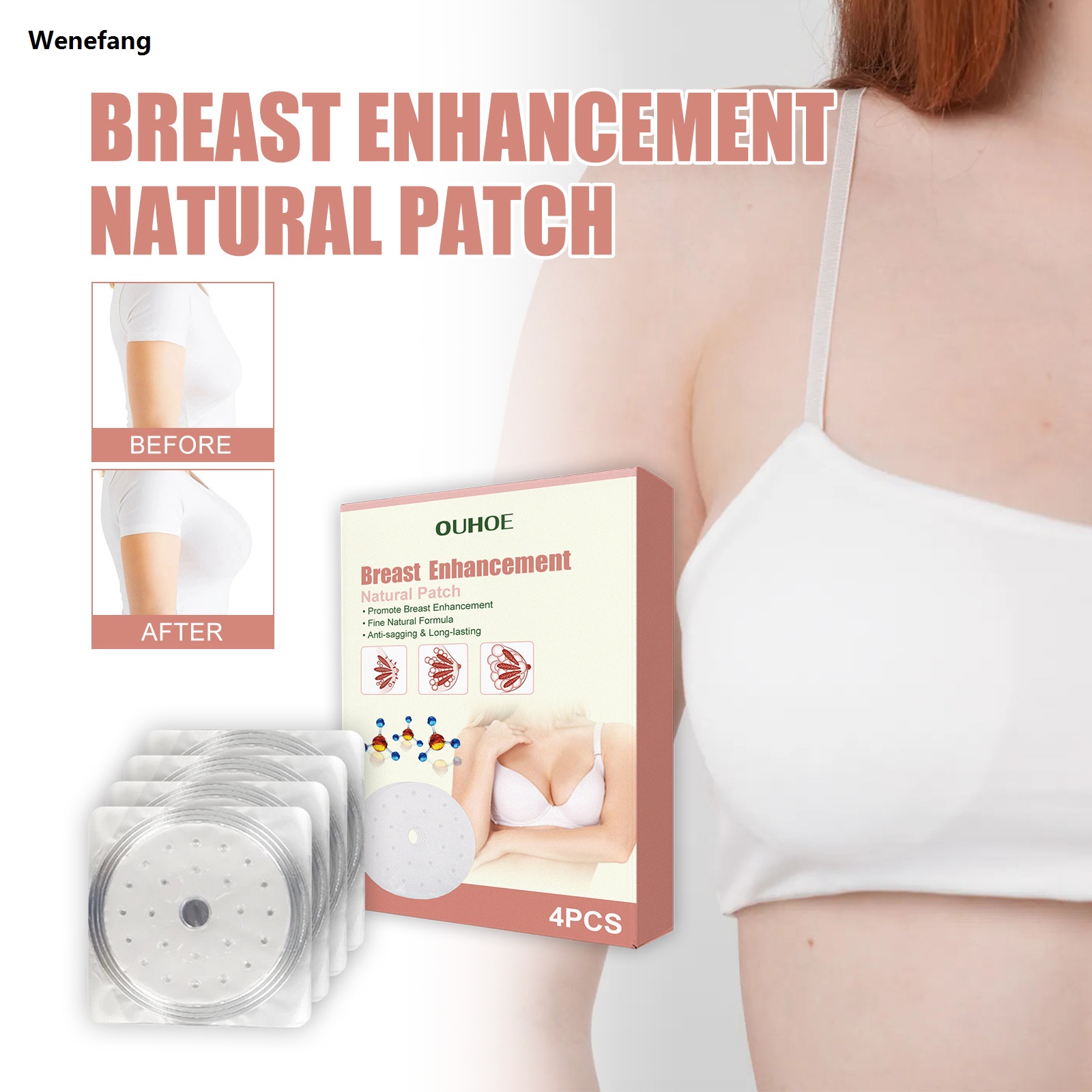 Wenefang Patch Anti-Sagging Collagen Bust Augmentation Enlargement 2025 New Big Boobs Growth Firming Lifting Plumping Chest Pad