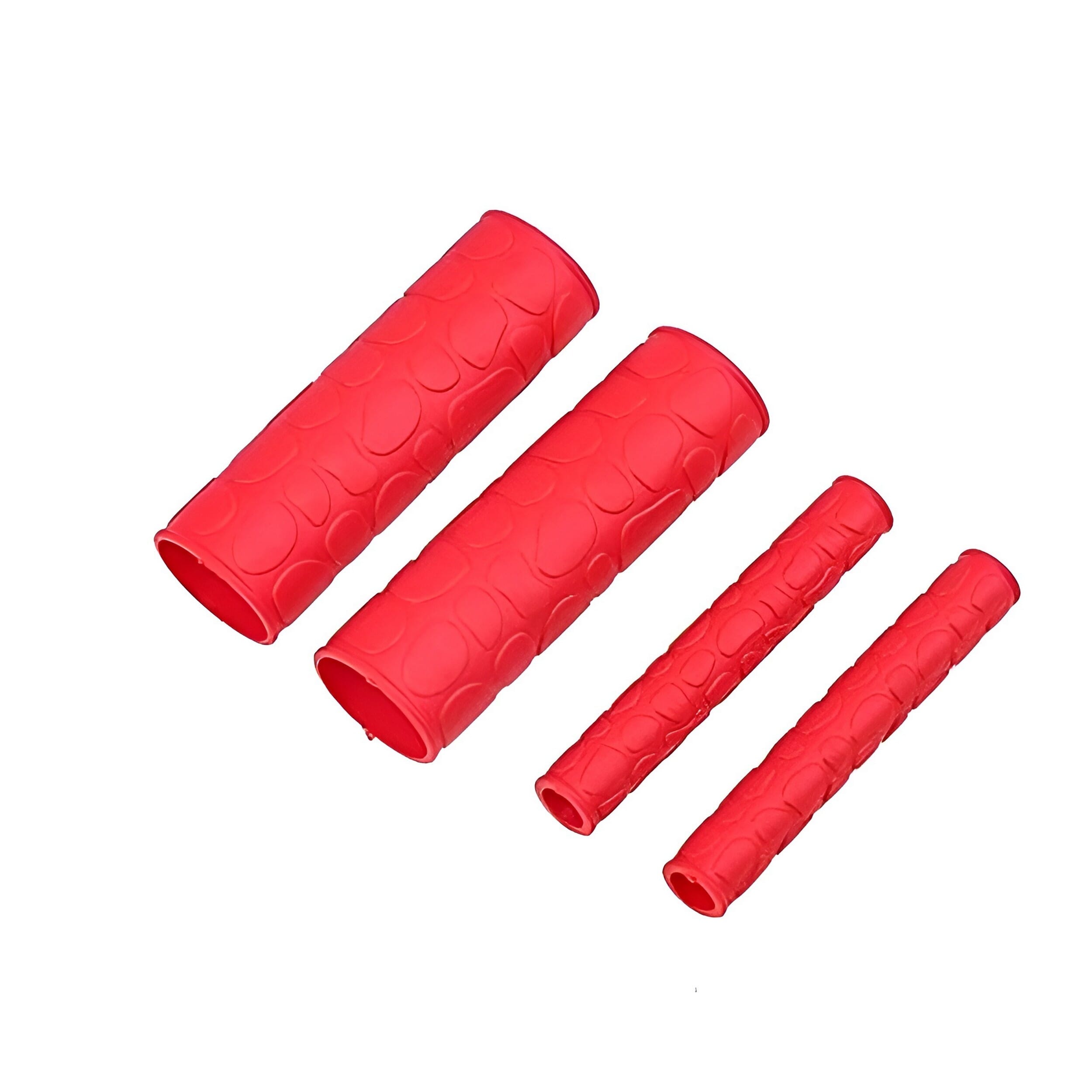 Bike Red Rubber Hand Grip