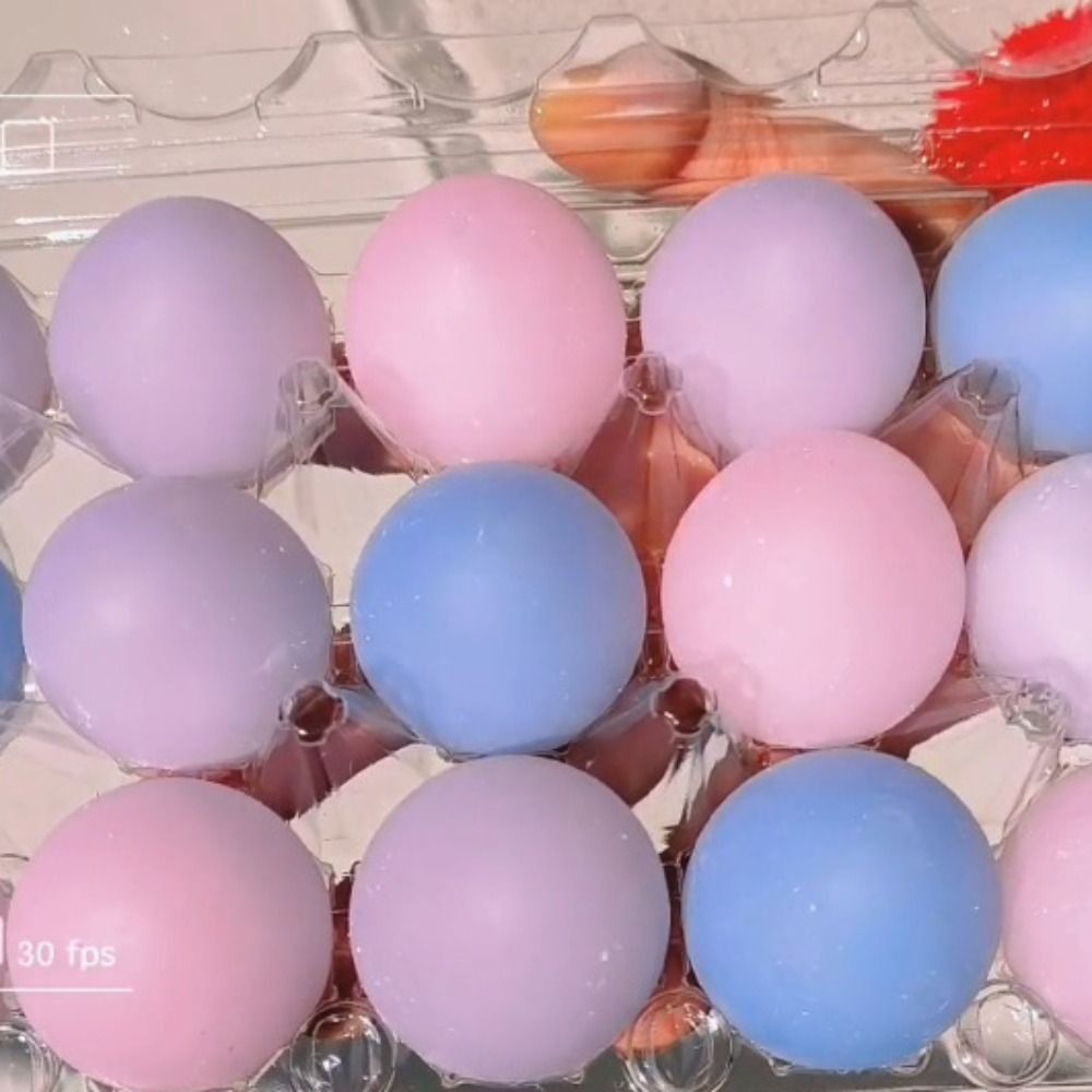 Funny Small Fresh Egg Shape Squeeze Toy Colorful Kneading Rebound Ball Kawaii TPR Ball Fidget Toy Birthday Gift