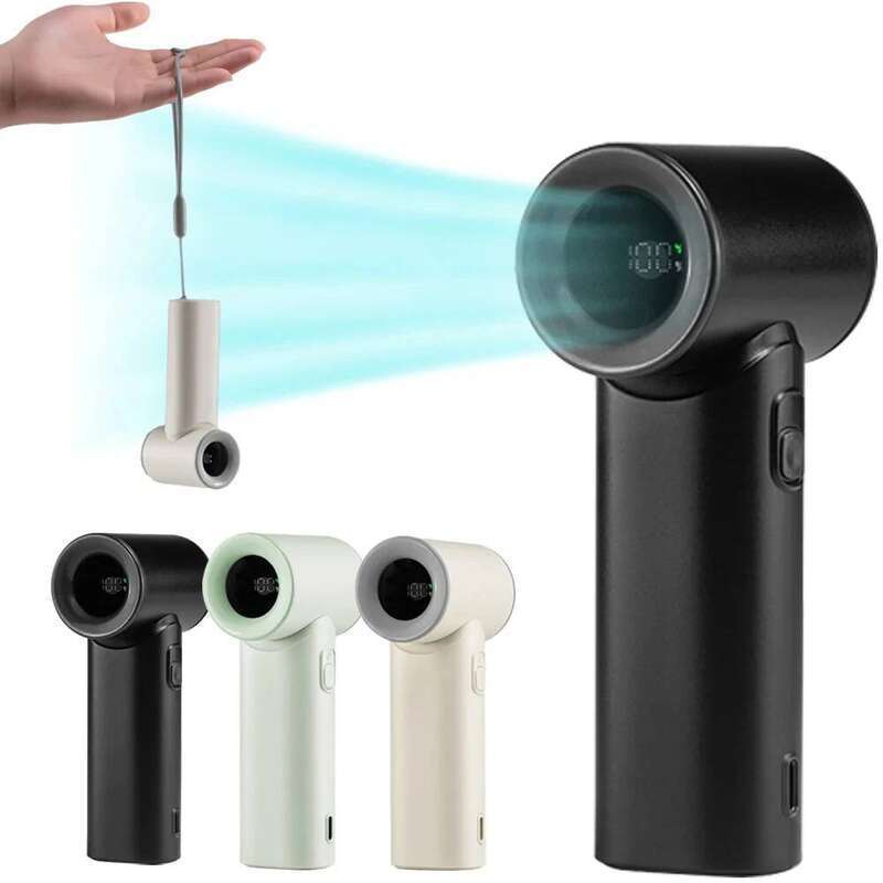 Handheld Pocket Size Electric Mini Portable Type-C Rechargeable Turbo Cooling Ventilador Camping Travel Outdoor Office Fan