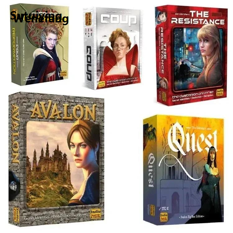 Wenefang Sutuiying 2025 Avalon Rebellion Chronicles Dynamic Faction Betrayal Portable Royal Strategy Quest 8-Player Immersive Family Battle Game