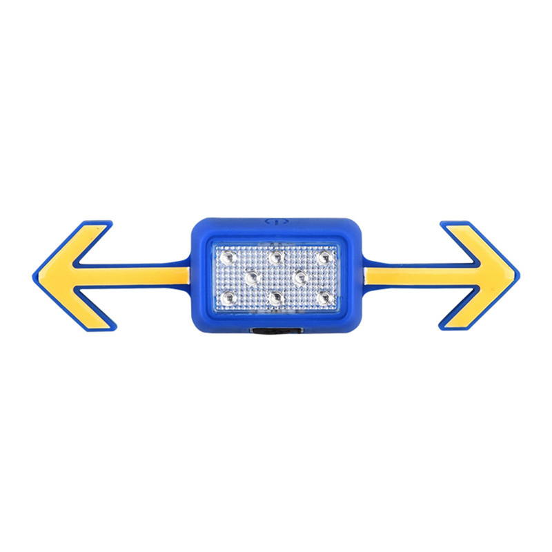 Bicycle Helmet Light Taillight Rechargeable Turn Signals Light Wireless Remote Mountain Road Bikes Scooter Replacement Blue