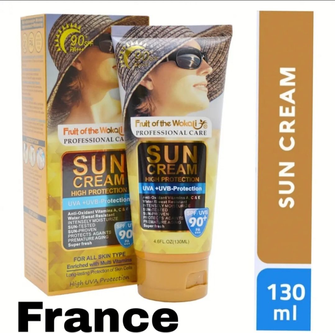 New models on sale wokali sun cream spf 70+,130ml, made in France