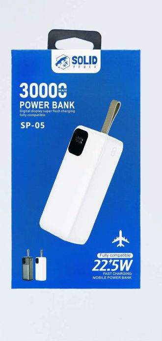 SOLID POWER 30000mAh PD Super Fast Charging Power bank (SP-05)