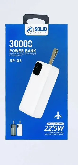 SOLID POWER 30000mAh PD Super Fast Charging Power bank (SP-05)