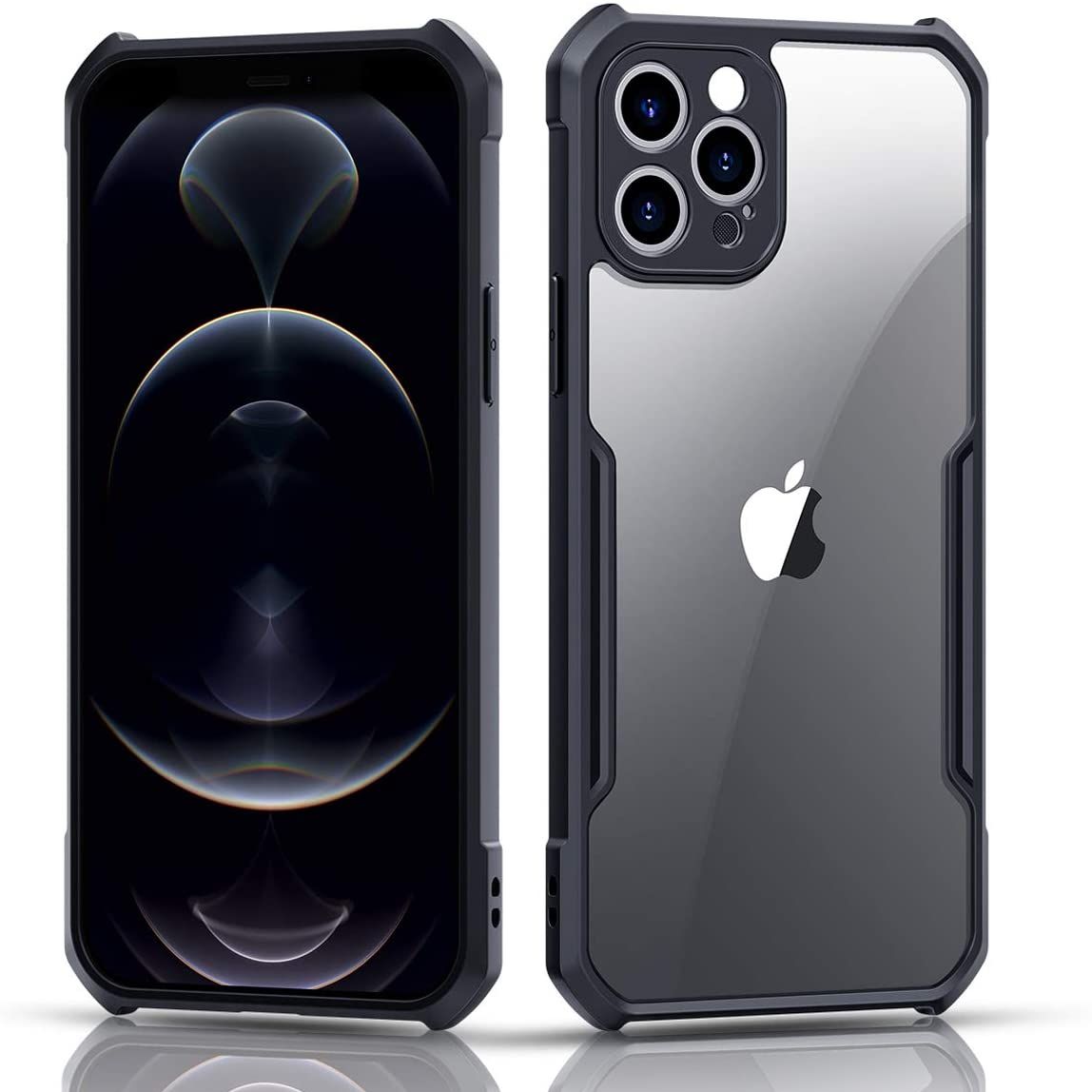 Apple iphone 11 Pro (14 4cm) & iphone 11 Pro Max (15.8cm) Cover Clear Transparent Soft Rubber Bumper Cover Case -Non Yellowing