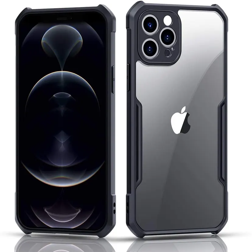 Apple iphone 11 Pro (14 4cm) & iphone 11 Pro Max (15.8cm) Cover Clear Transparent Soft Rubber Bumper Cover Case -Non Yellowing