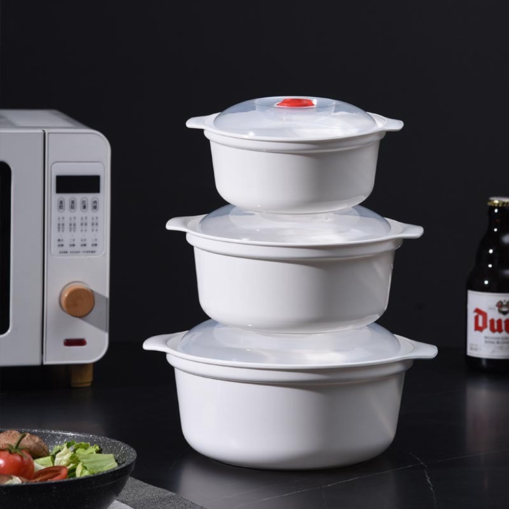 Creative Transparent Microwave Oven Special Box Eco-Friendly Plastic Microwave Lunch Box Multifunctional with Lid Instant Noodles Bowl Steamed Buns Rice