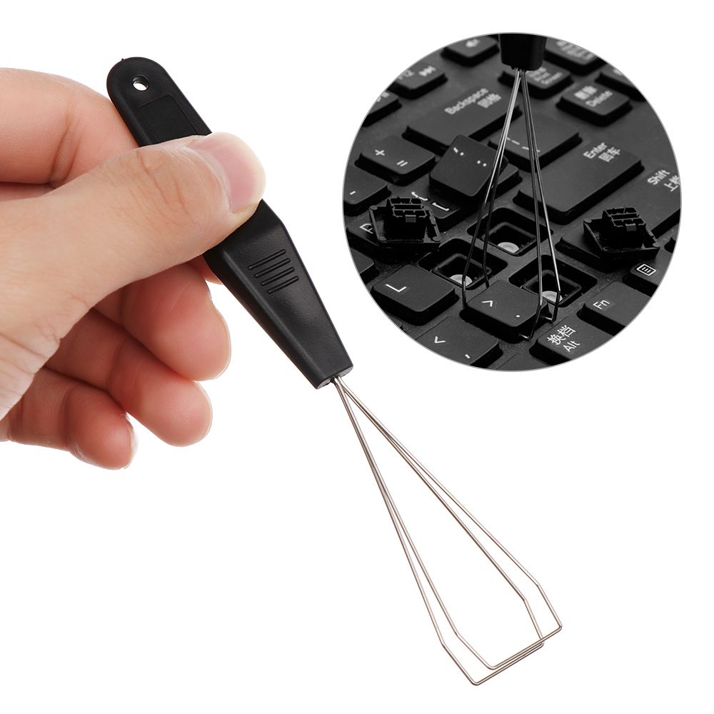 New Simple Rounded Keyboard Remover Cleaning Tool Key Cap Puller Metal