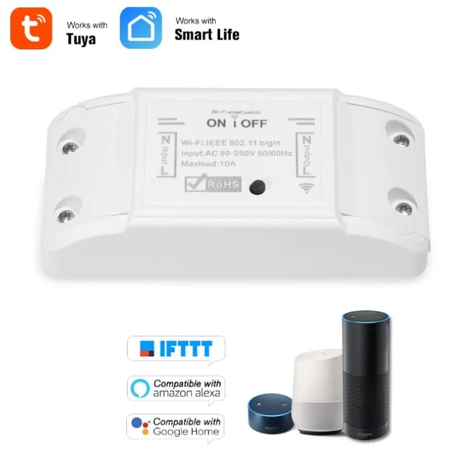 Tuya 1 Channel WiFi Smart Switch 10A
