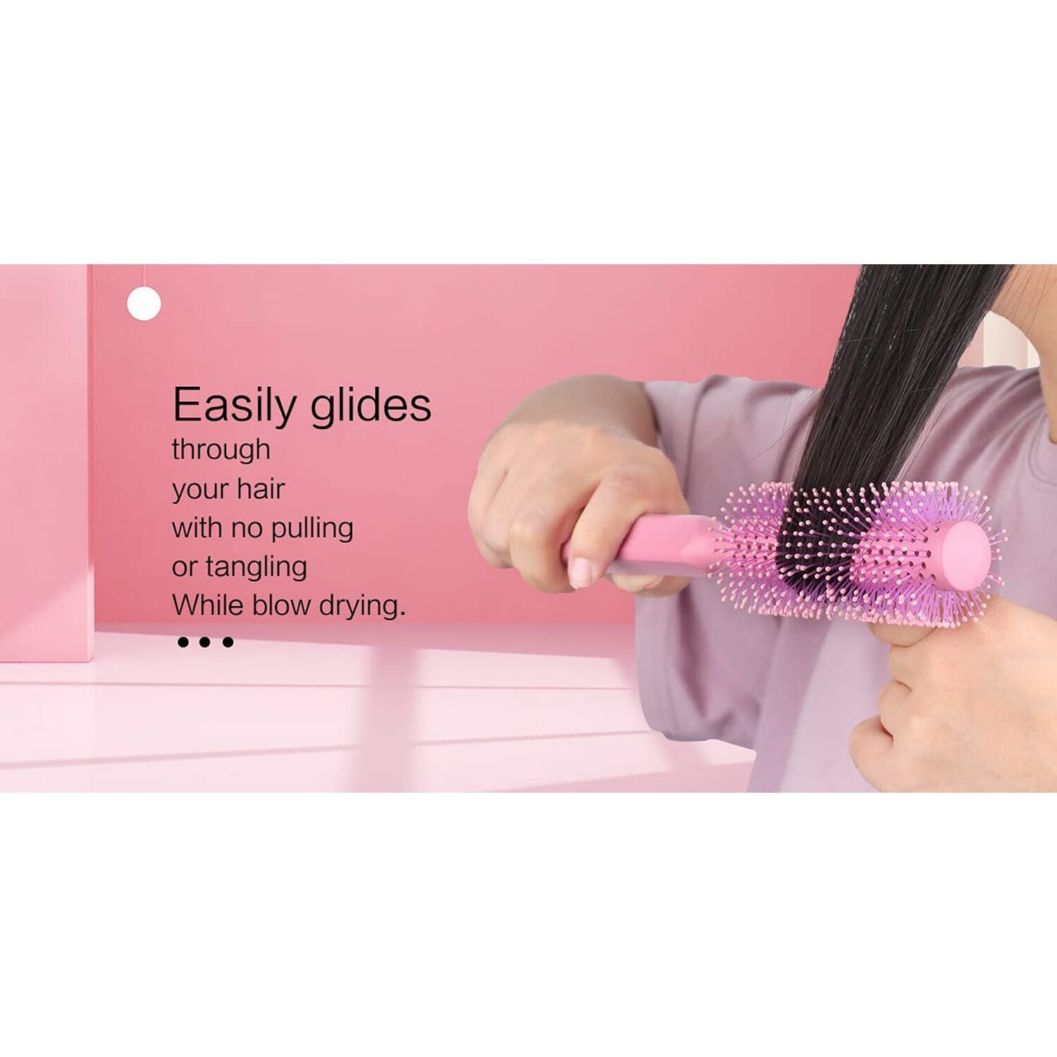 Super Excellent Quality Unbreakable Round Roller Hair Brush Salon Fashion Comb 9 Inch Length