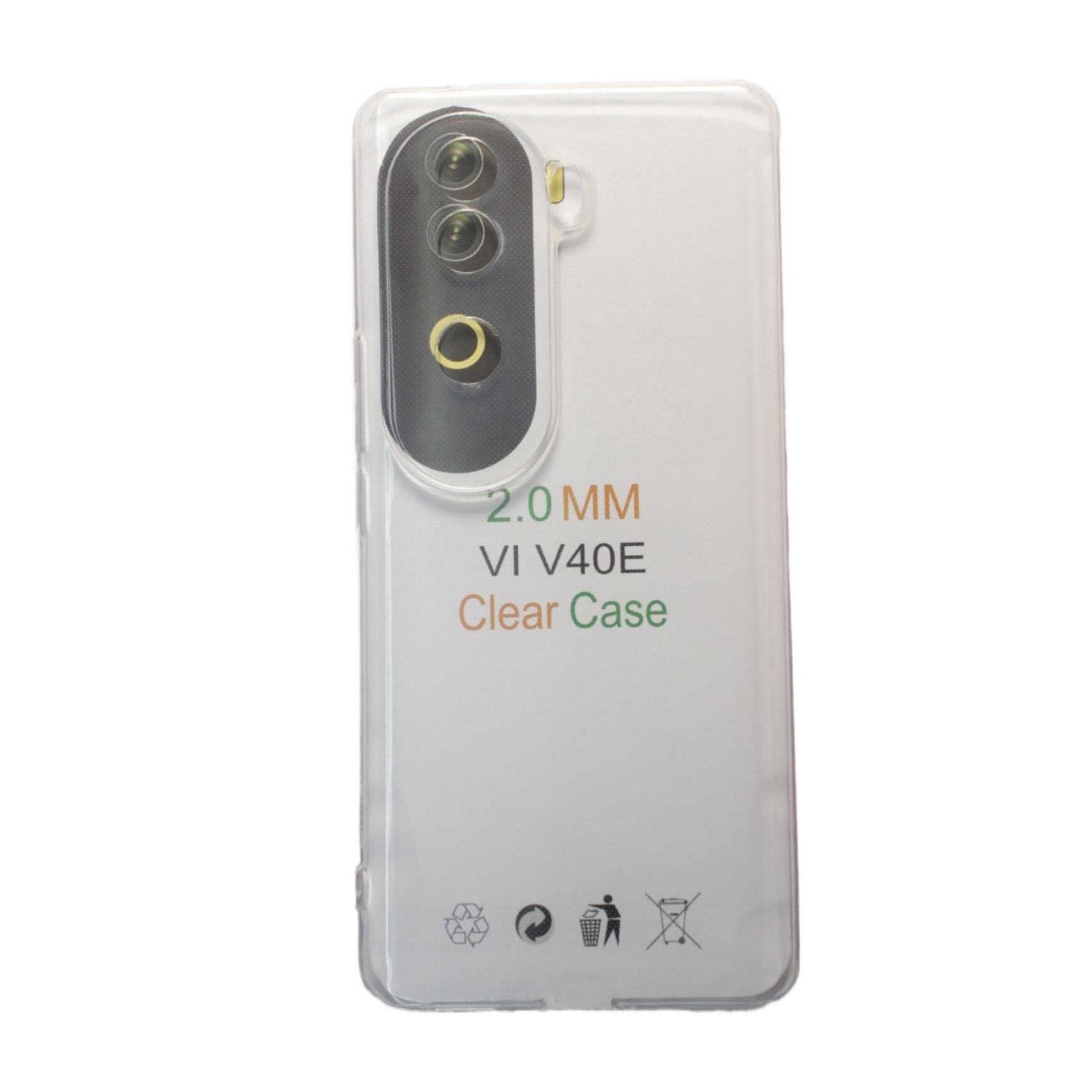 Vivo V40E Clear Transparent Shockproof Soft Tpu Cover Case