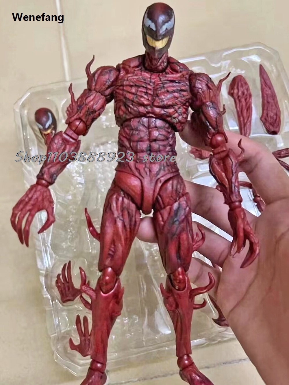 Wenefang SHF VENOM CARNAGE Figure Movie LET THERE BE Venom Hot Selling CARNAGE Figure Models Anime Toys Birthday Gifts