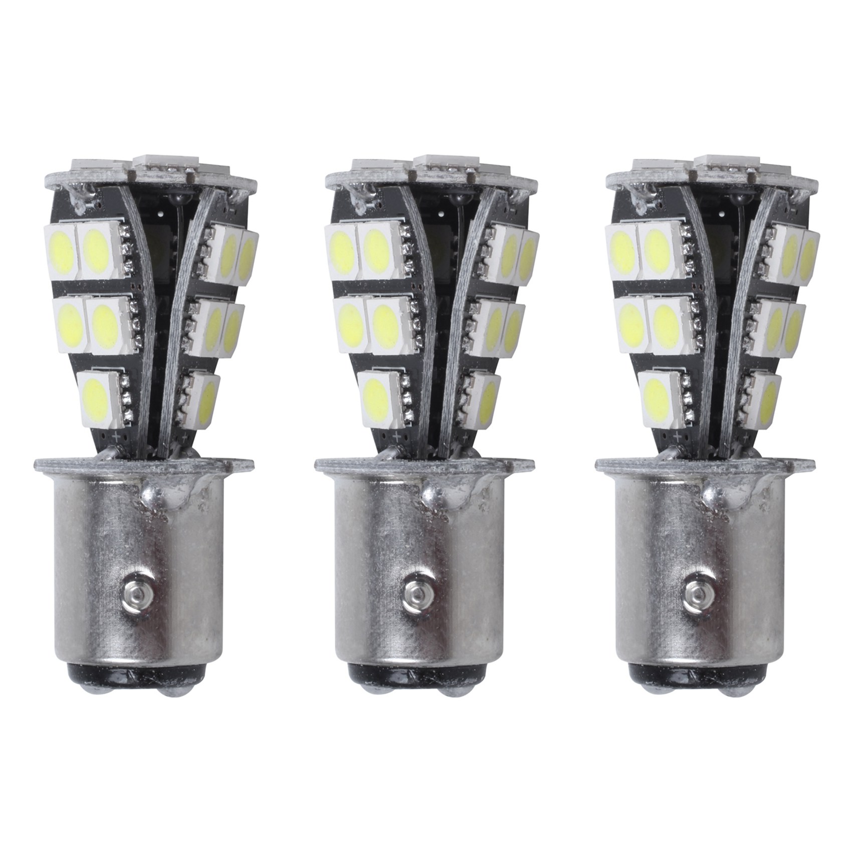 ZOROOM 3X 1157 P21W BAY15D 5050 18 SMD LED Tail Brake Stop Light Bulb White