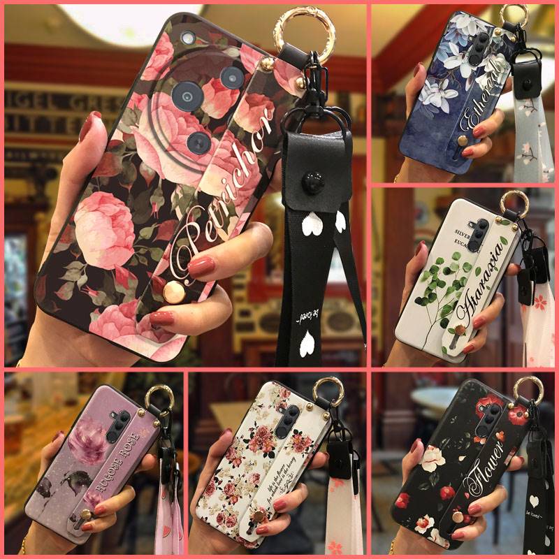Shockproof Phone Holder Phone Case For ZTE Nubia P9 Pro 5G/Optus X Pro 2 5G Protective Silicone Durable Flower Soft case