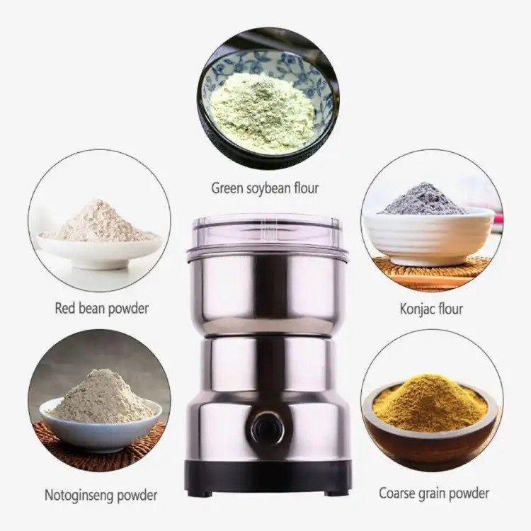 Electric Coffee & Spice Grinder | Stainless Steel Masala Grinder for Coffee Beans, Spices & Dry Foods
