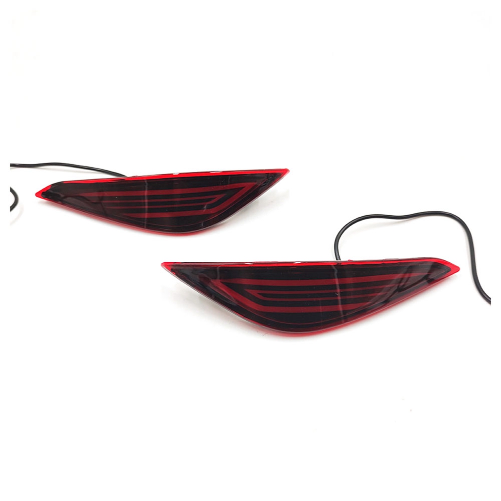 OYPFXMI 1 Pair 2-In-1 Functions Car LED Rear Fog Lamp Bumper Light Auto Brake Light Reflector for Rush 2018 - 2020